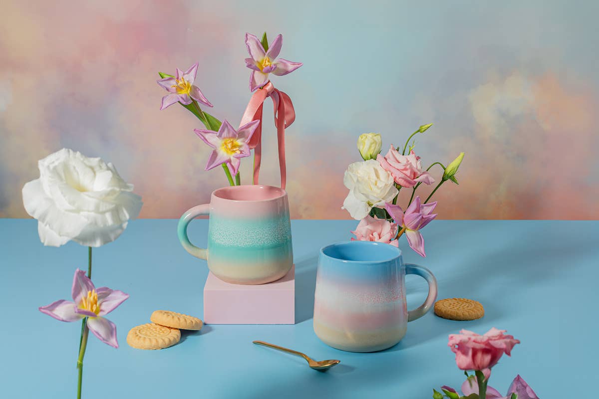 Pastel og ombre-krus