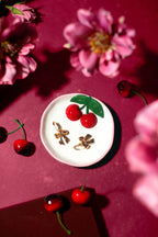Håndlaget pyntefat Cherry