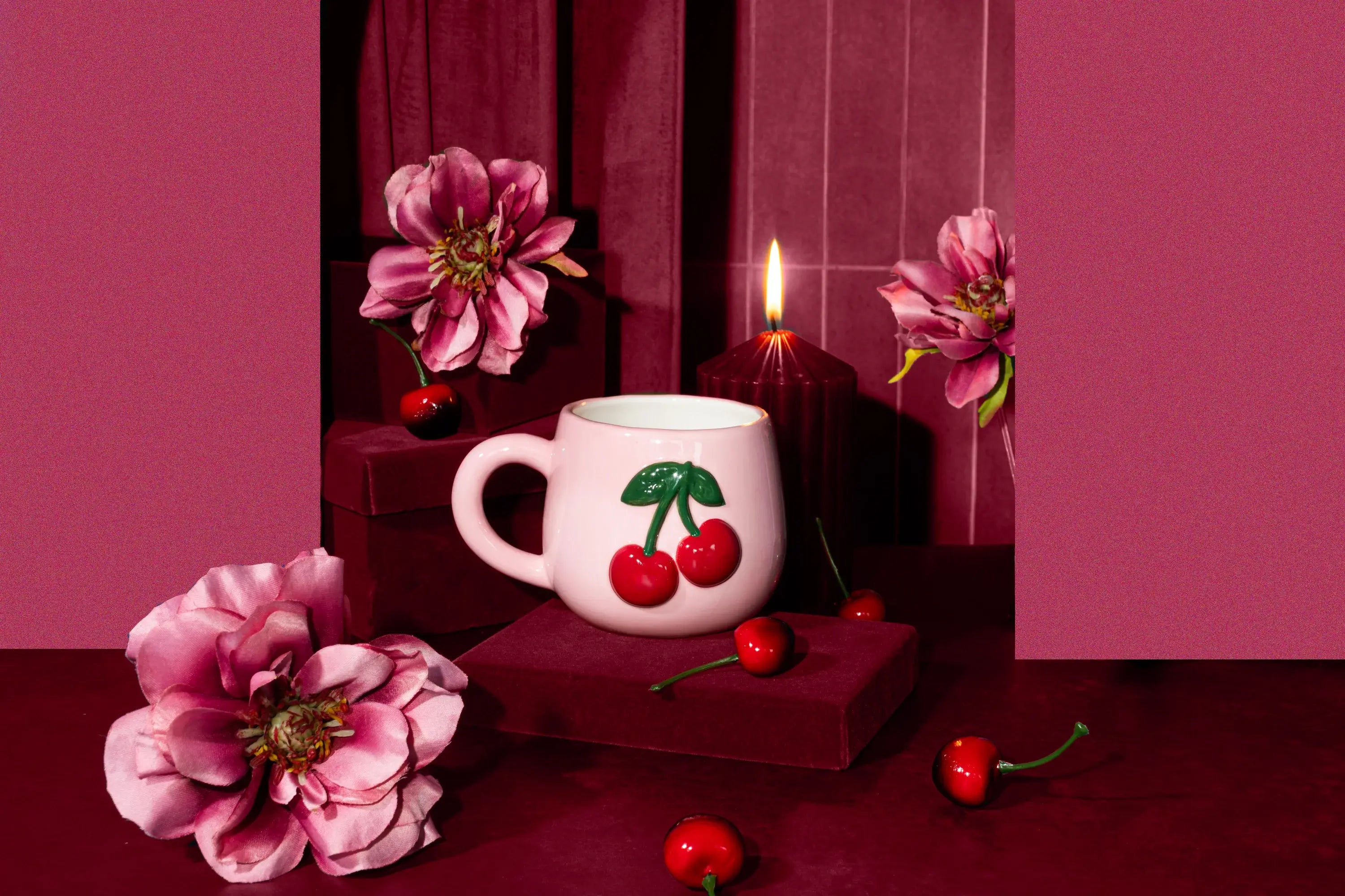 Håndlaget Cherry krus