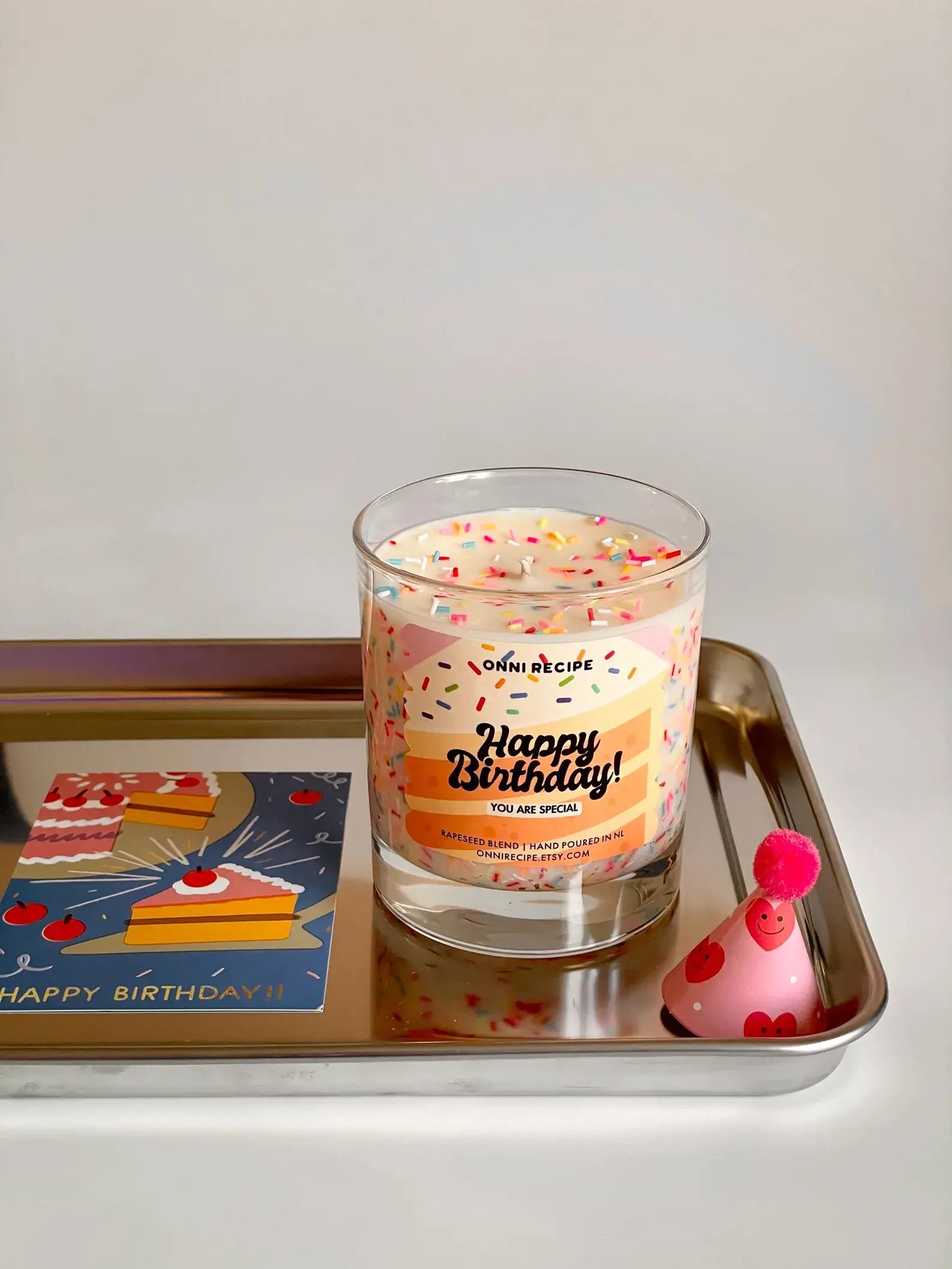 Happy Birthday - Raps duftlys, Strawberry shortcake