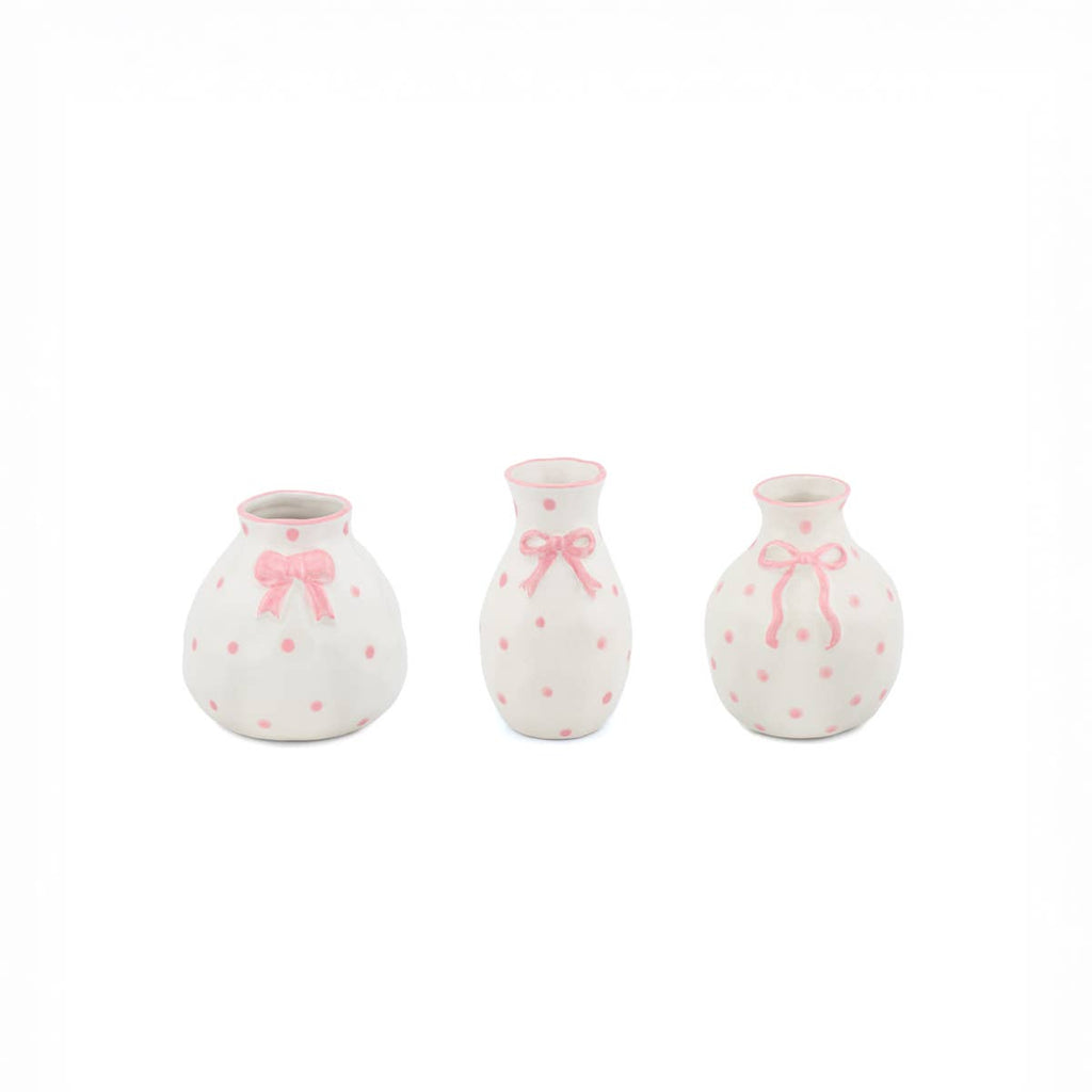 Mini vase med sløyfe