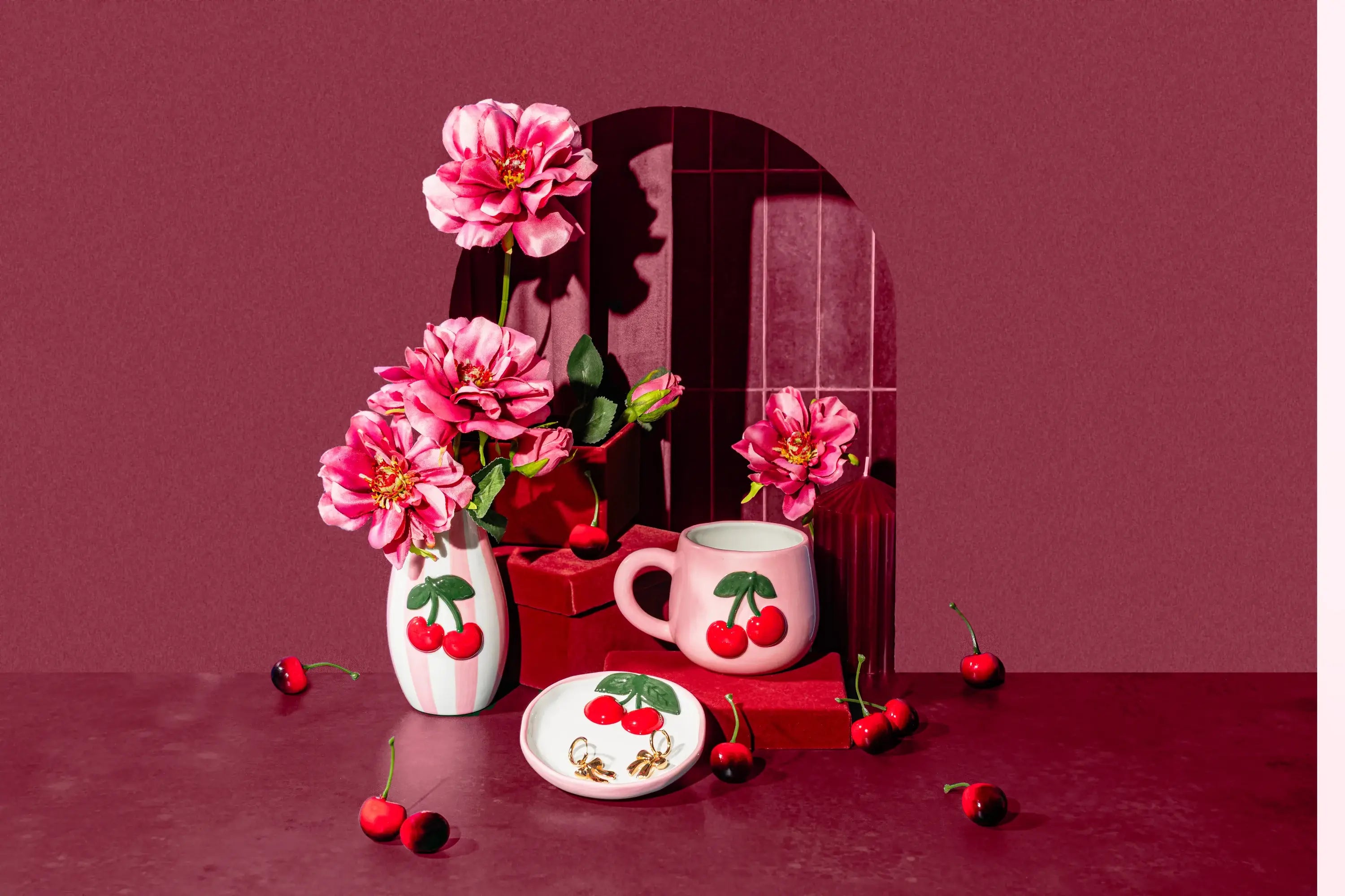 Håndlaget Cherry krus