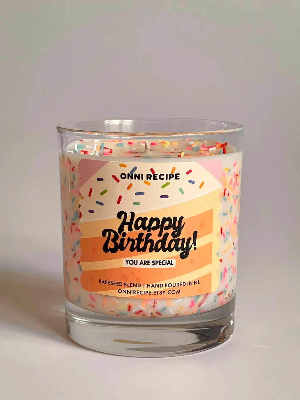 Happy Birthday - Raps duftlys, Strawberry shortcake
