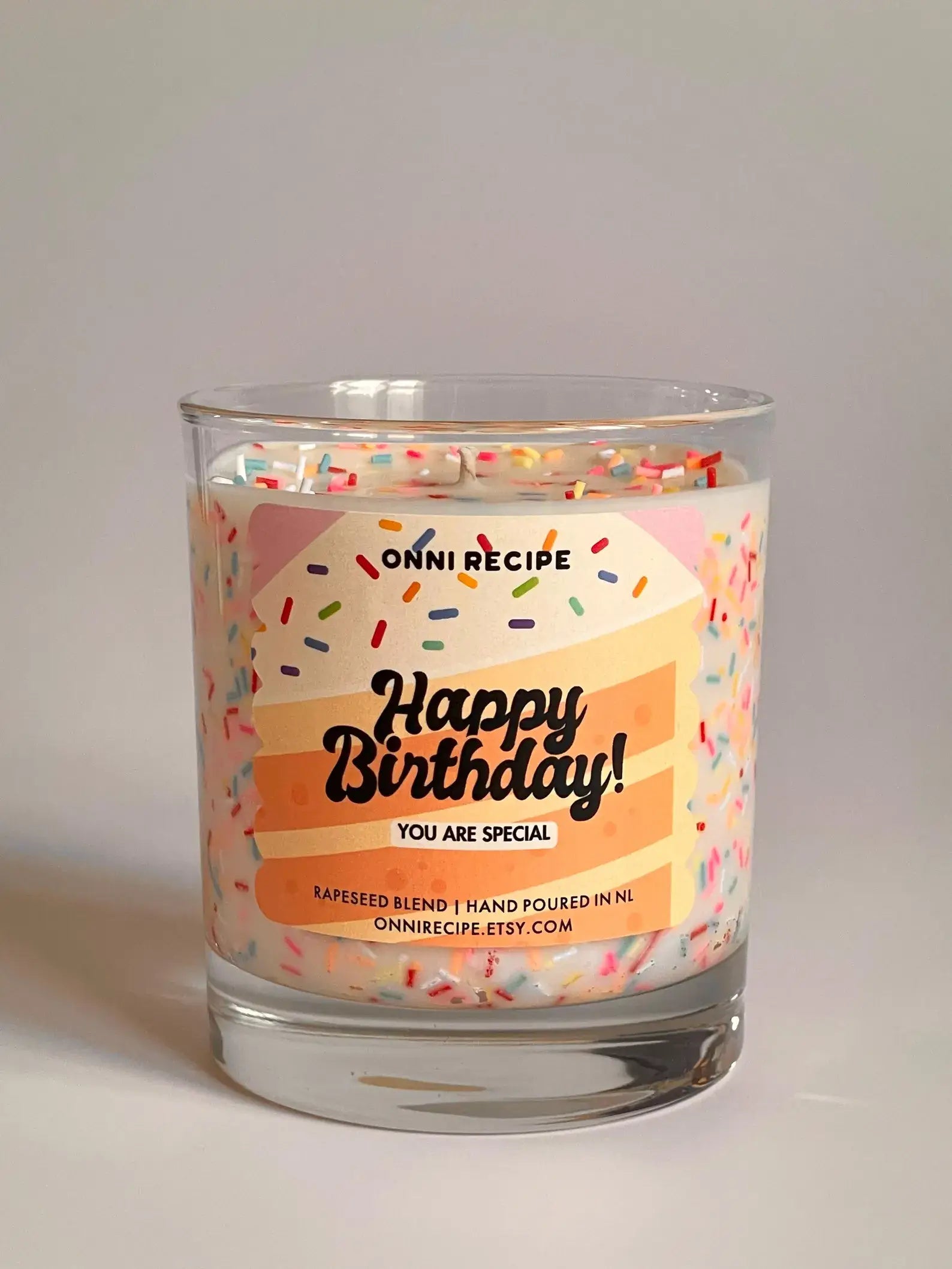Happy Birthday - Raps duftlys, Strawberry shortcake