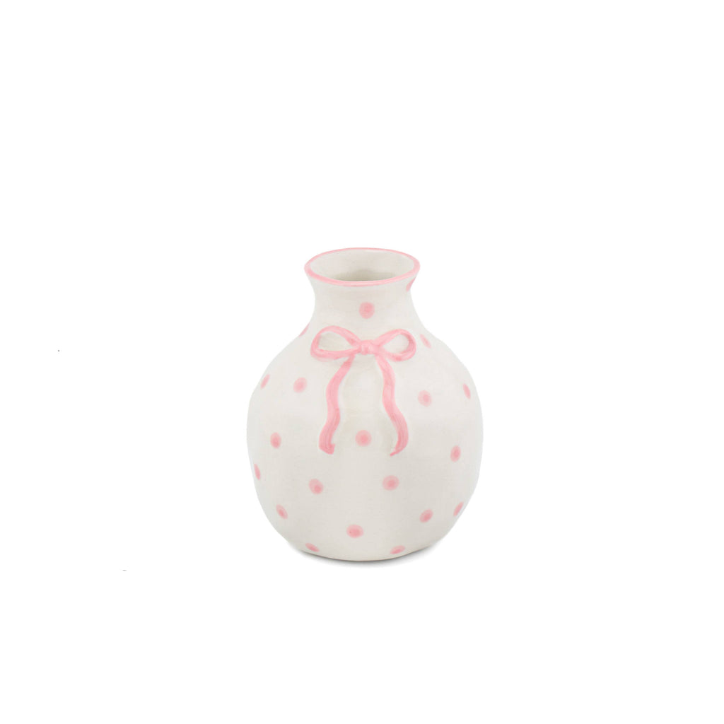 Mini vase med sløyfe