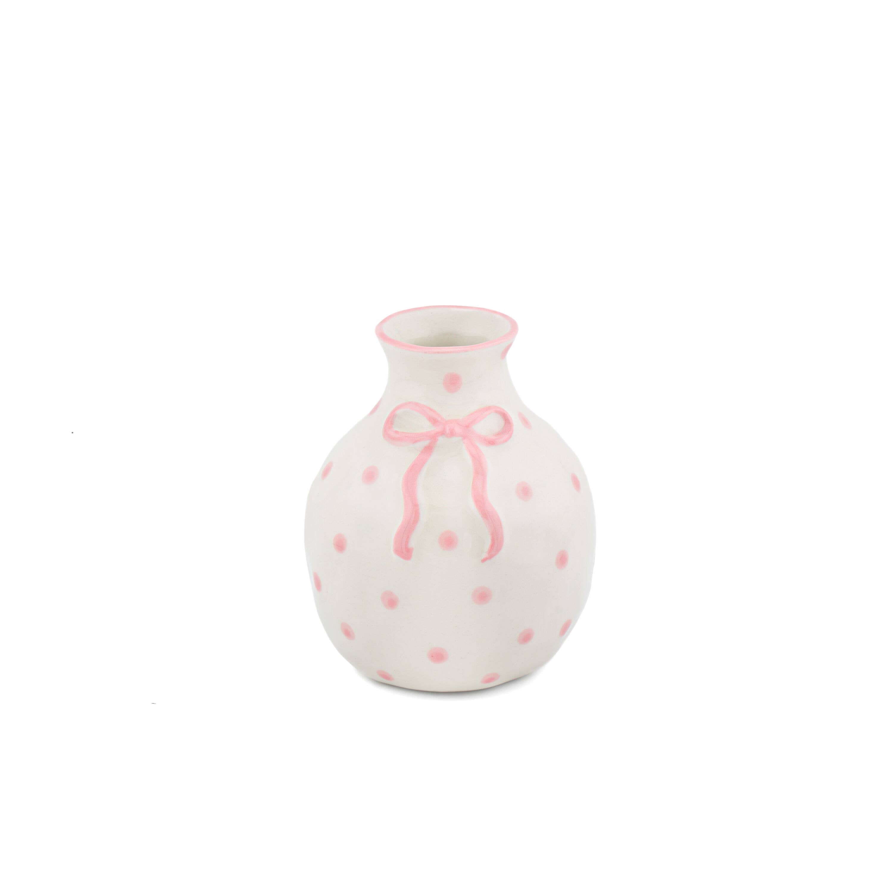 Mini vase med sløyfe
