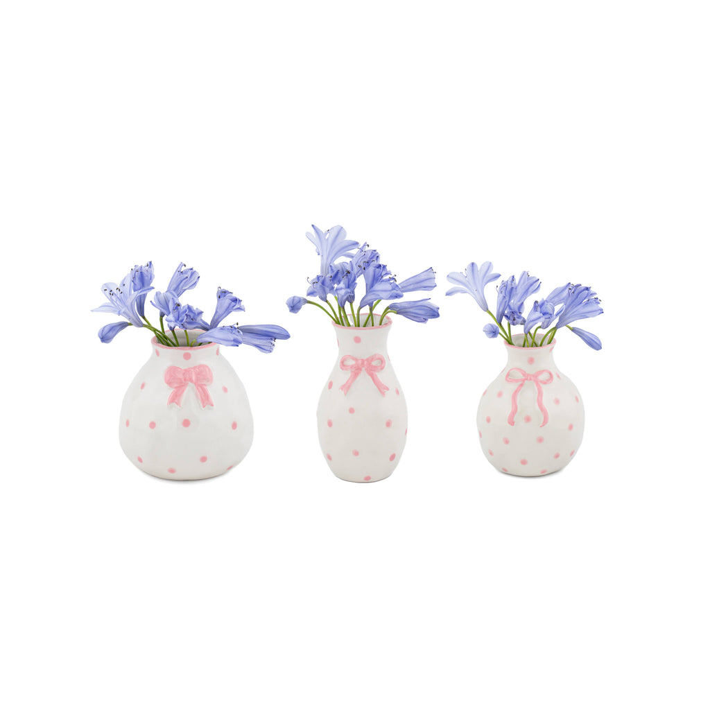 Mini vase med sløyfe